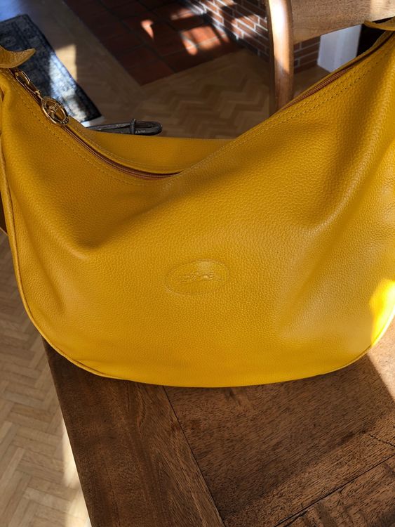 Sac longchamp 2025 jaune moutarde