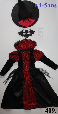 Costume sorcière - vampire / Hexe - Vampir t. 4 - 5 ans