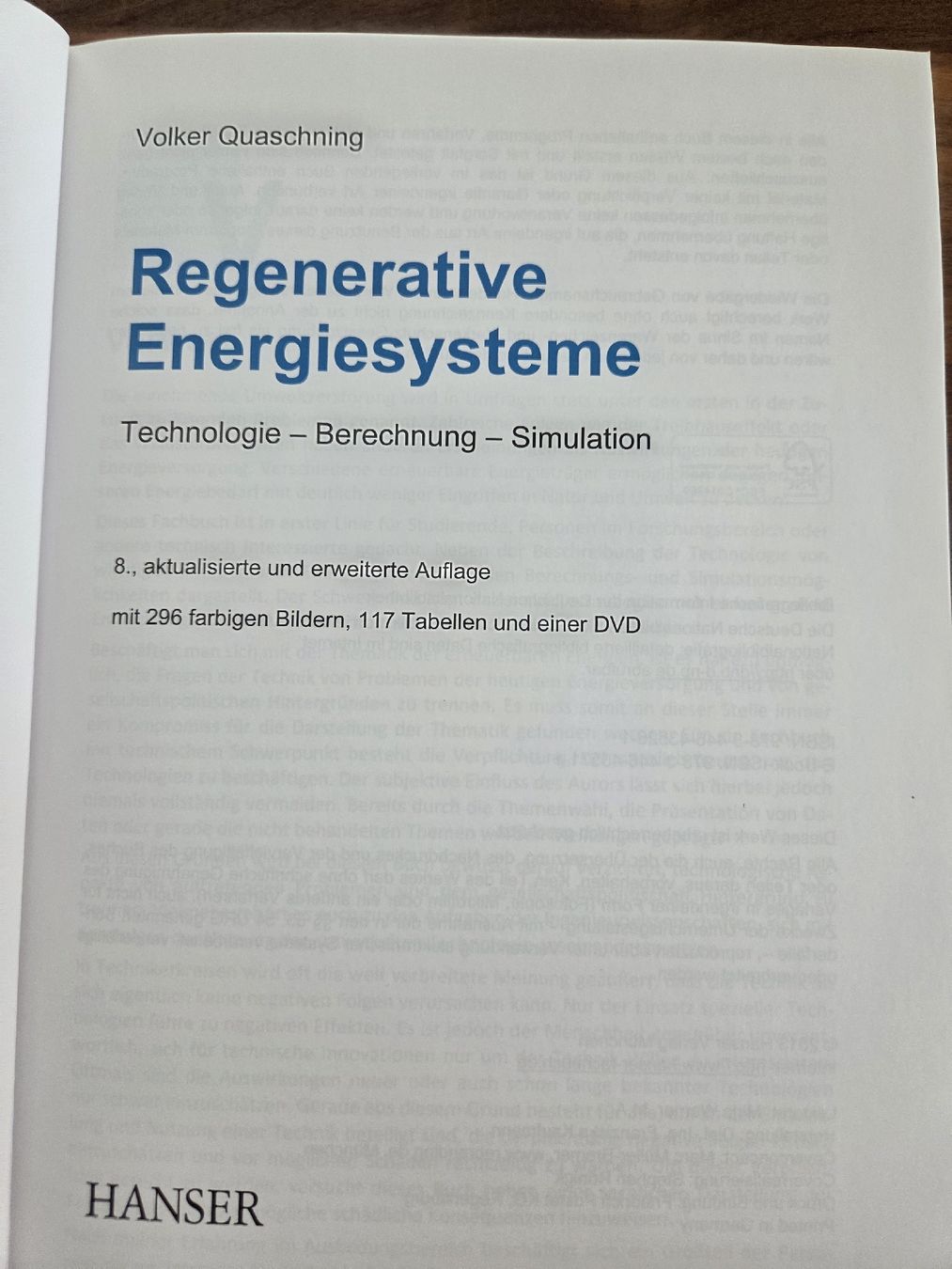 Libri: Buch Regenerative Energiesysteme 8. Aufl. mit DVD,gebraucht – Usato da Hinwil venduto da Jessica13 1