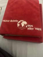 Sammlung Münzbriefe aus aller Welt in rotem Album Ab 1.- Fr!
