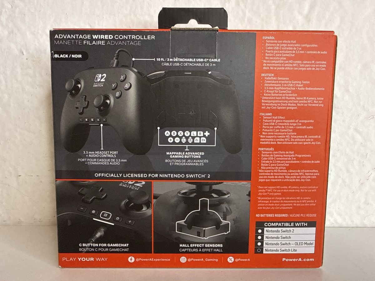 Nintendo Controller: PowerA Advantage Wired Controller Nintendo Switch 2 - NEW! – Nuovo e nell'imballaggio originale da Ehrendingen venduto da bubulence 1