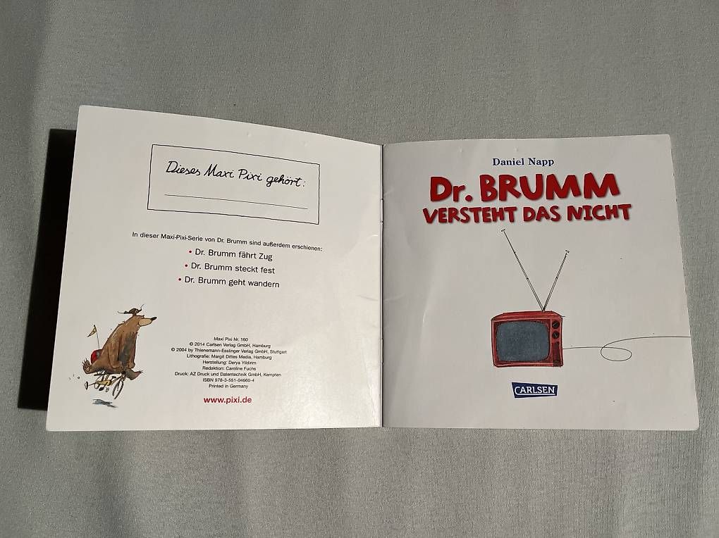 Libri: Maxi Pixi "Dr. Brumm versteht das nicht" – Usato da Kirchberg BE venduto da qualle01 1
