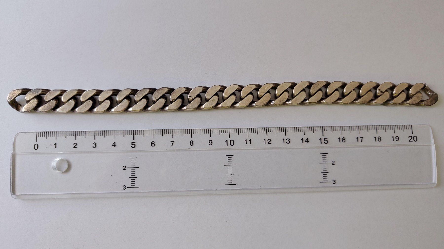 Bracciali & Braccialetti: Silberarmband, Panzerkette, Sterlingsilber 925, 82g – Usato da Ballwil venduto da bom_ar