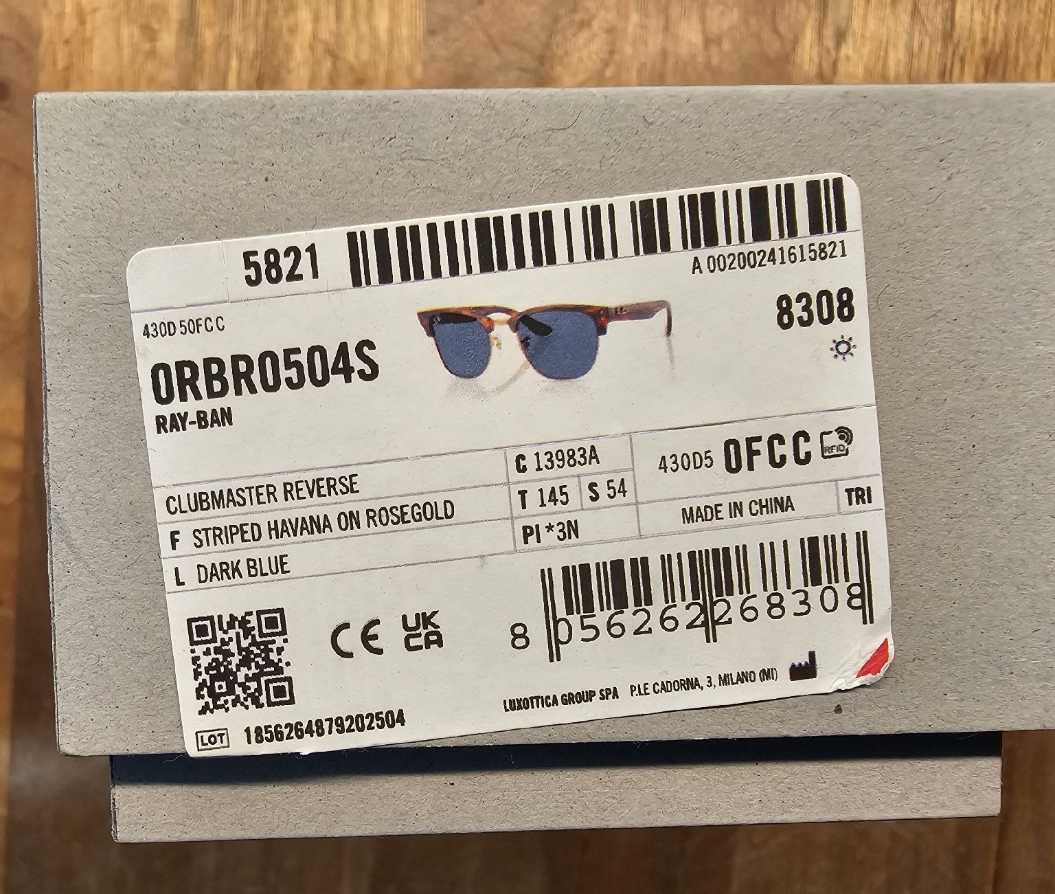 Ray-Ban Brillen & Gläser: Rayban Clubmaster Reverse Sonnenbrille – Neu und originalverpackt aus Oberwil BL von 007re 6