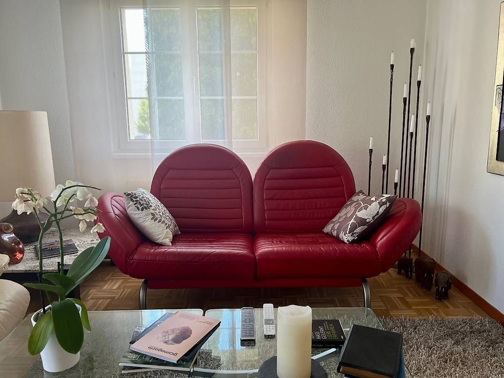 Divani: De Sede Sofa rot  verstellbare Lehne / Relaxfunktion – Usato da Silvaplana venduto da esthisilva