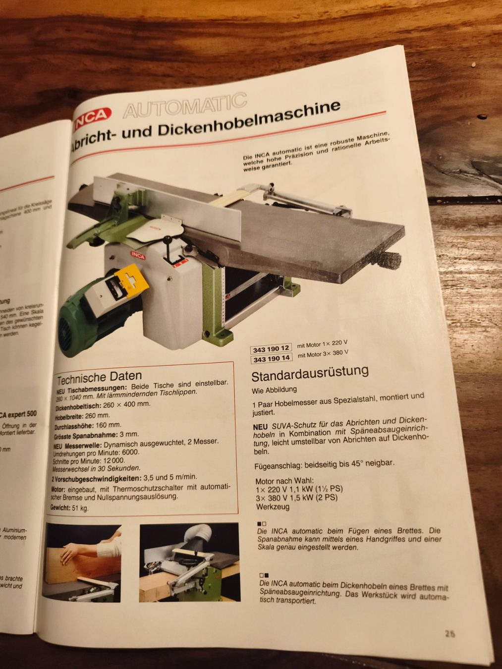 Inca Tutte le macchine: INCA kombinations Hobelmaschine  – Usato da Wädenswil venduto da tom_kkg9 2