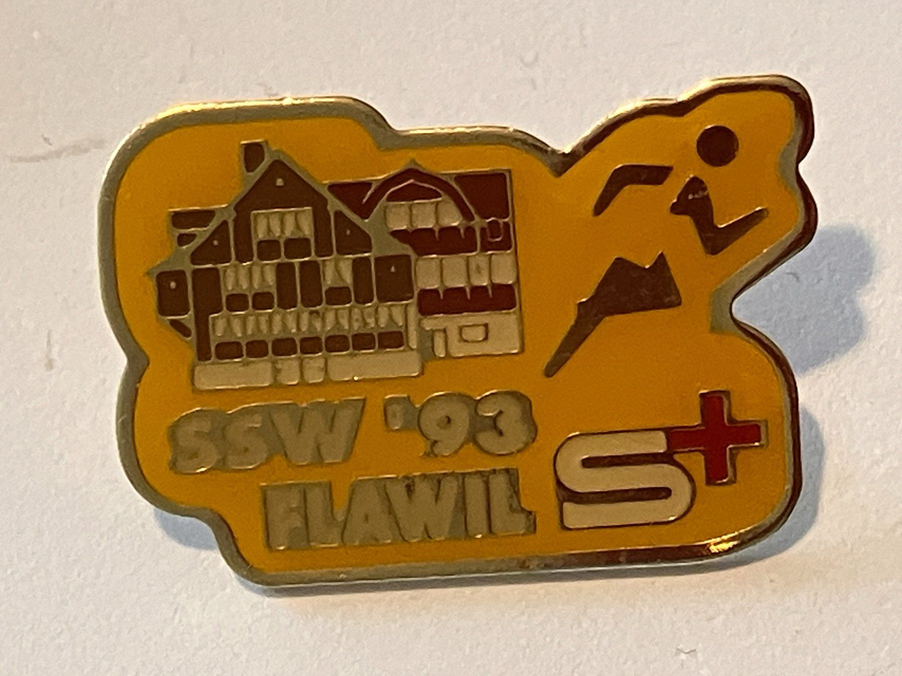 Placchette & Badge: 1 Pin SSW Flawil 1993 Samariter – Usato da Basel venduto da djwwpp