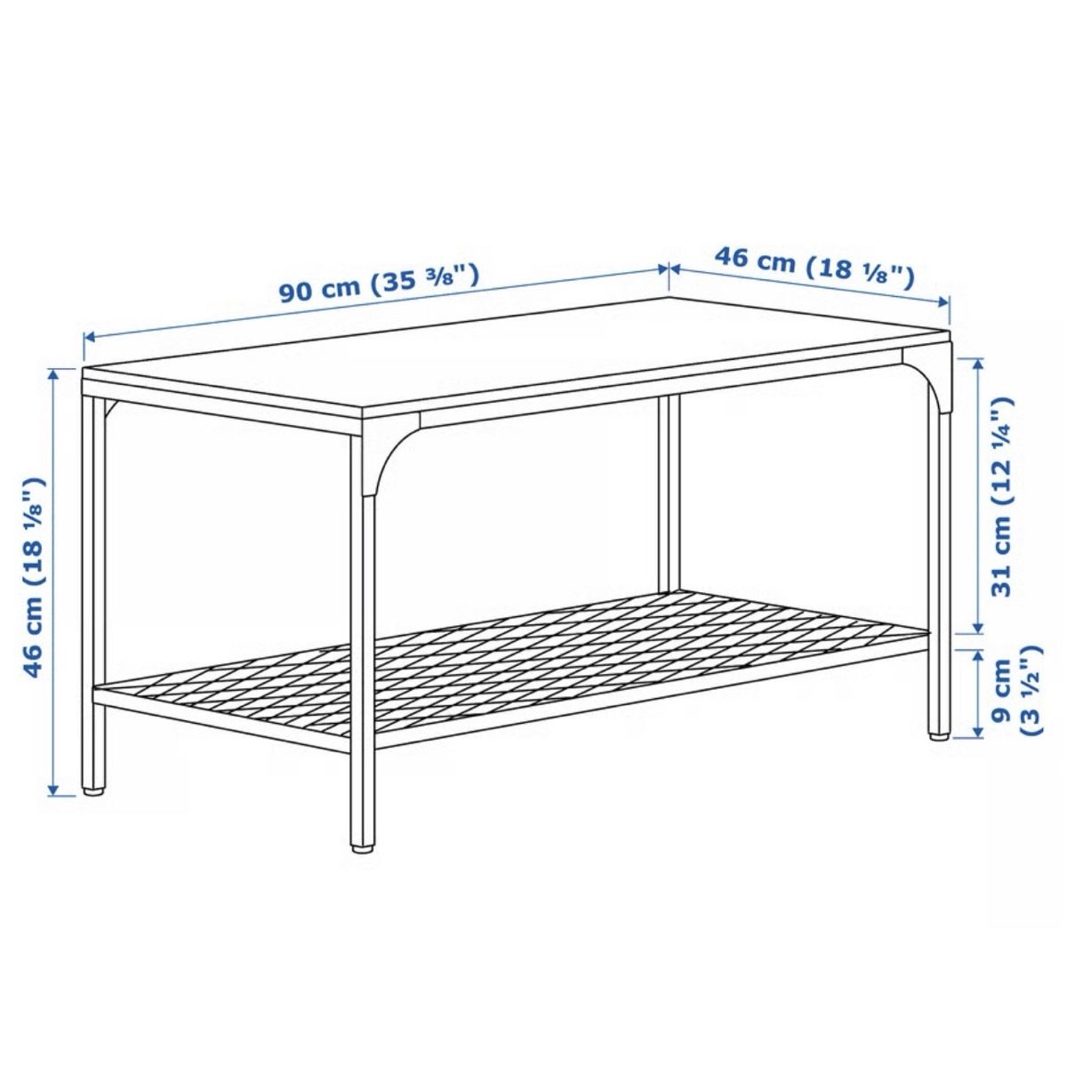 Tavoli: Ikea FJÄLLBO Coffee table, black – Usato da Glattbrugg venduto da farman-s 2