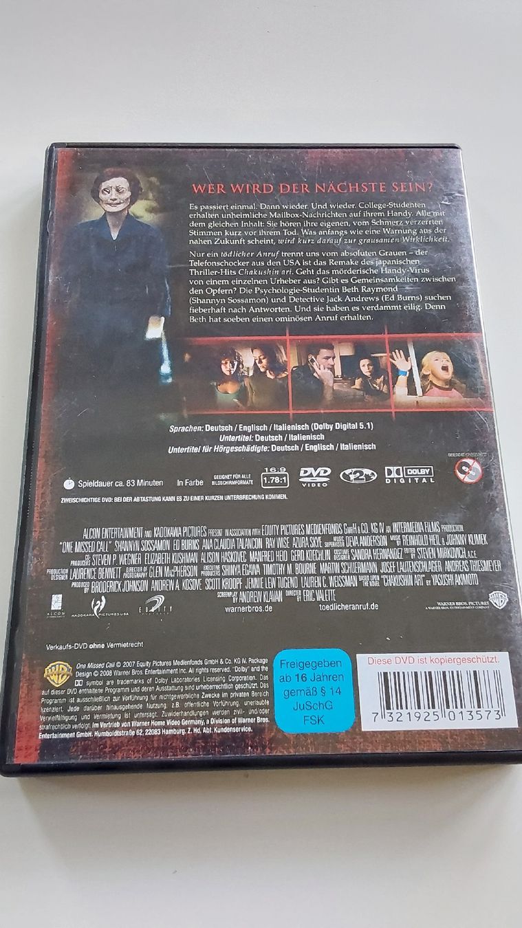 Tutti i DVDs: DVD Tödlicher Anruf - Horror-Klassiker  – Usato da Worb venduto da niklas2001 1