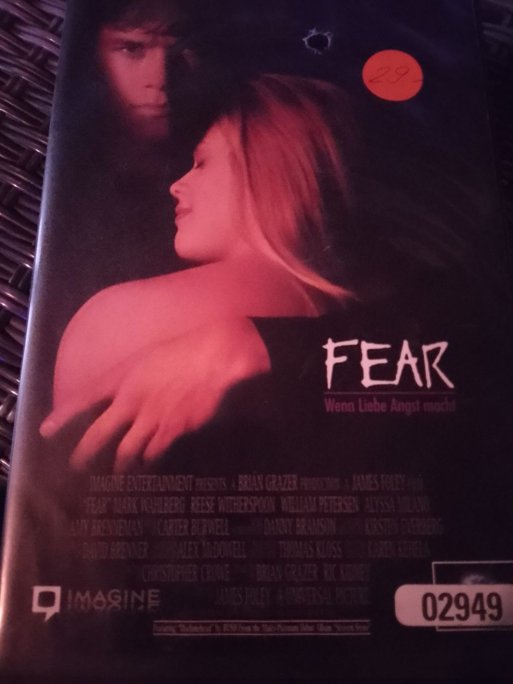 Tutti i VHS: FEAR - WENN LIEBE ANGST MACHT VHS – Usato da Remetschwil venduto da Privatflohmi