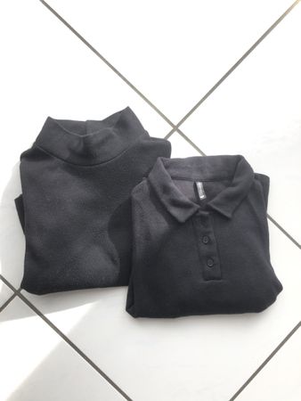 2 schwarze Langarm Shirts Gr. XS