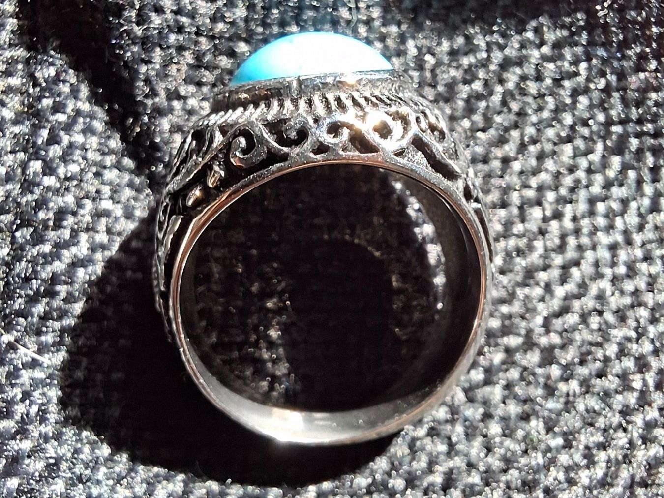 Anelli: Ring Grösse 63/ 20mm Türkis Boho-Style – Usato da Gurmels venduto da space_vinyl 2
