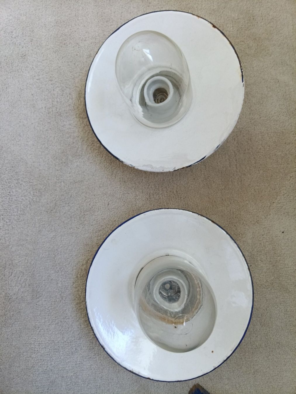 Lampen: 2Stk.Stall Lampe email Antik – Gebraucht aus Lengnau BE von m500 4
