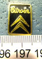 CITROEN AUTO LOGO GOLDIG ABZEICHEN ENAMEL OLDI VINTAGE