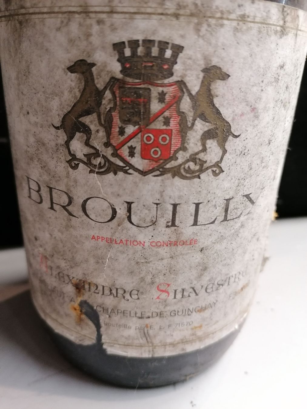 Vino: Brouilly Sylvestre 1983 Alexandre - Cave – Usato da Genève venduto da Leboucheoreilles 3