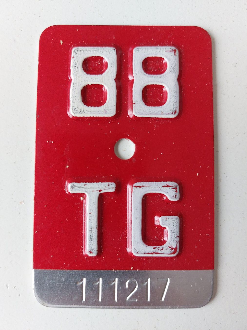 Sachs Insegne: Velonummer TG 88 plaque Velo – Usato da Schenkon venduto da Uhu007