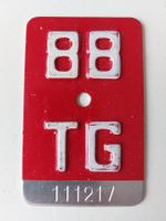 Velonummer TG 88 plaque Velo