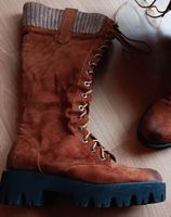Stiefel braun/orange Gr 38