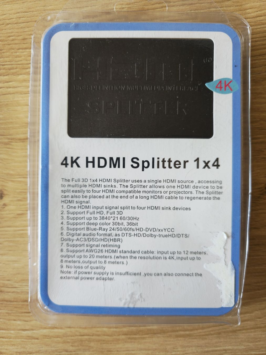 Hub & Switch: 4K HDMI Splitter 1x4 neu – Nuovo e nell'imballaggio originale da Eschen venduto da DrWachter
