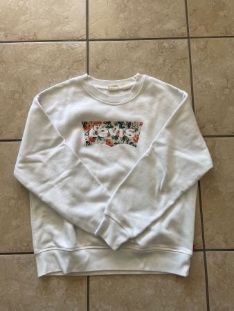 Levi's Damen Sweatshirt, Blumemuster, Top Zustand, Grösse M