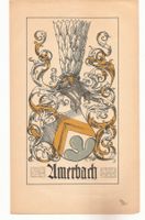 Wappen Amerbach Basel Wappenbuch Carl Roschet Heraldik