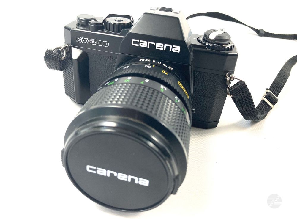 Appareil Photo Carena SX-300 + Objectif Exakta 35-70mm F/3.5-4.8 - Argentique, Vendu Pour Pièces/déco