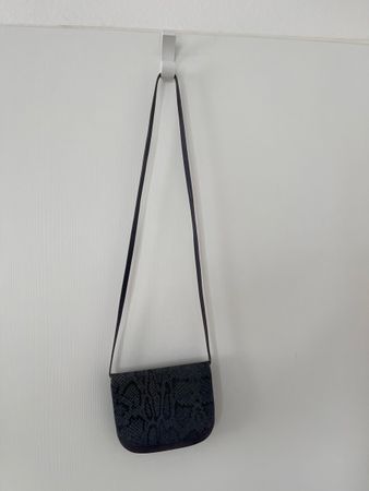 Vintage Bally Handtasche, blaues mit Schlangenmuster👜🐍