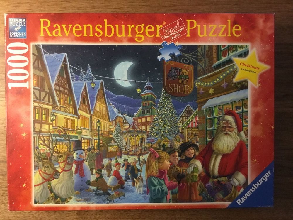 White Mountain Weihnachtspuzzle 'Main Street' – 1000 Teile Für Erwachsene & Familie | Winter-Landschaft, In USA Hergestellt