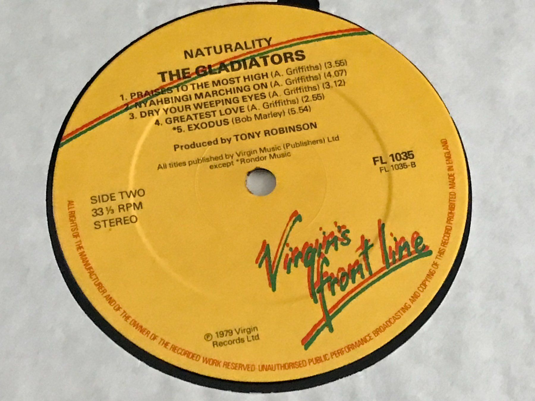 Dischi in vinile: GLADIATORS - Naturality - 1978 UK – Usato da Buchs AG venduto da Archie 2