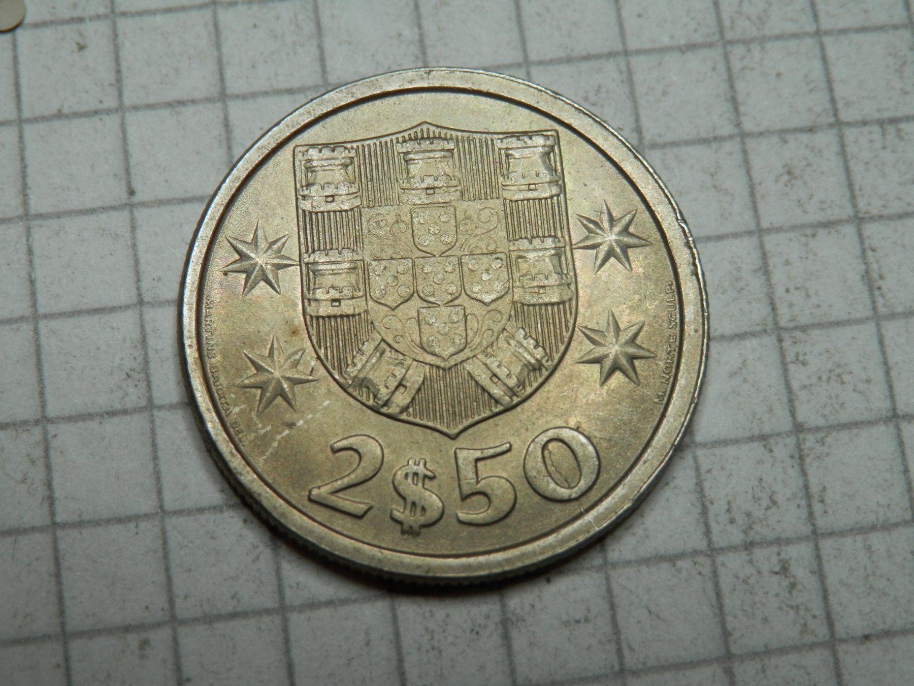 Alle Münzen: Portugal 2.5 Escudos, 1975 – Gebraucht aus Weiach von weiach81 1