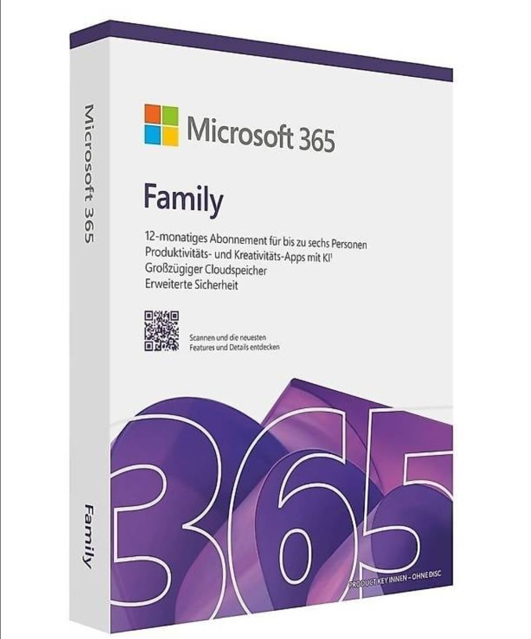 Microsoft Software: Microsoft 365 Family 12 Monate Lizenz NEU – Nuovo e nell'imballaggio originale da Böttstein venduto da R.Y.A.N.