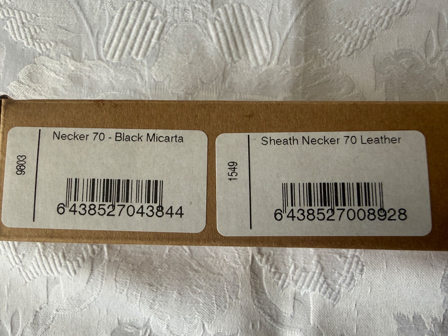 Accessori: Brisa Necker 70, schwarz Micarta, Lederscheide – Nuovo e nell'imballaggio originale da Worblaufen venduto da Sissi10 2
