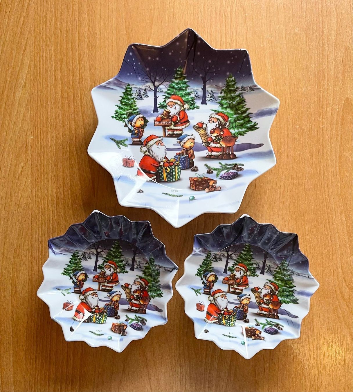 Piatti di portata: 3 Weihnachts Schalen – Nuovo (secondo la descrizione) da Basel venduto da Seifehuesli
