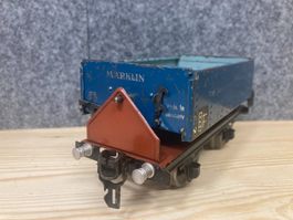 Märklin Spur 0 Muldenkippwagen 1977 Schüttgutwagen blau