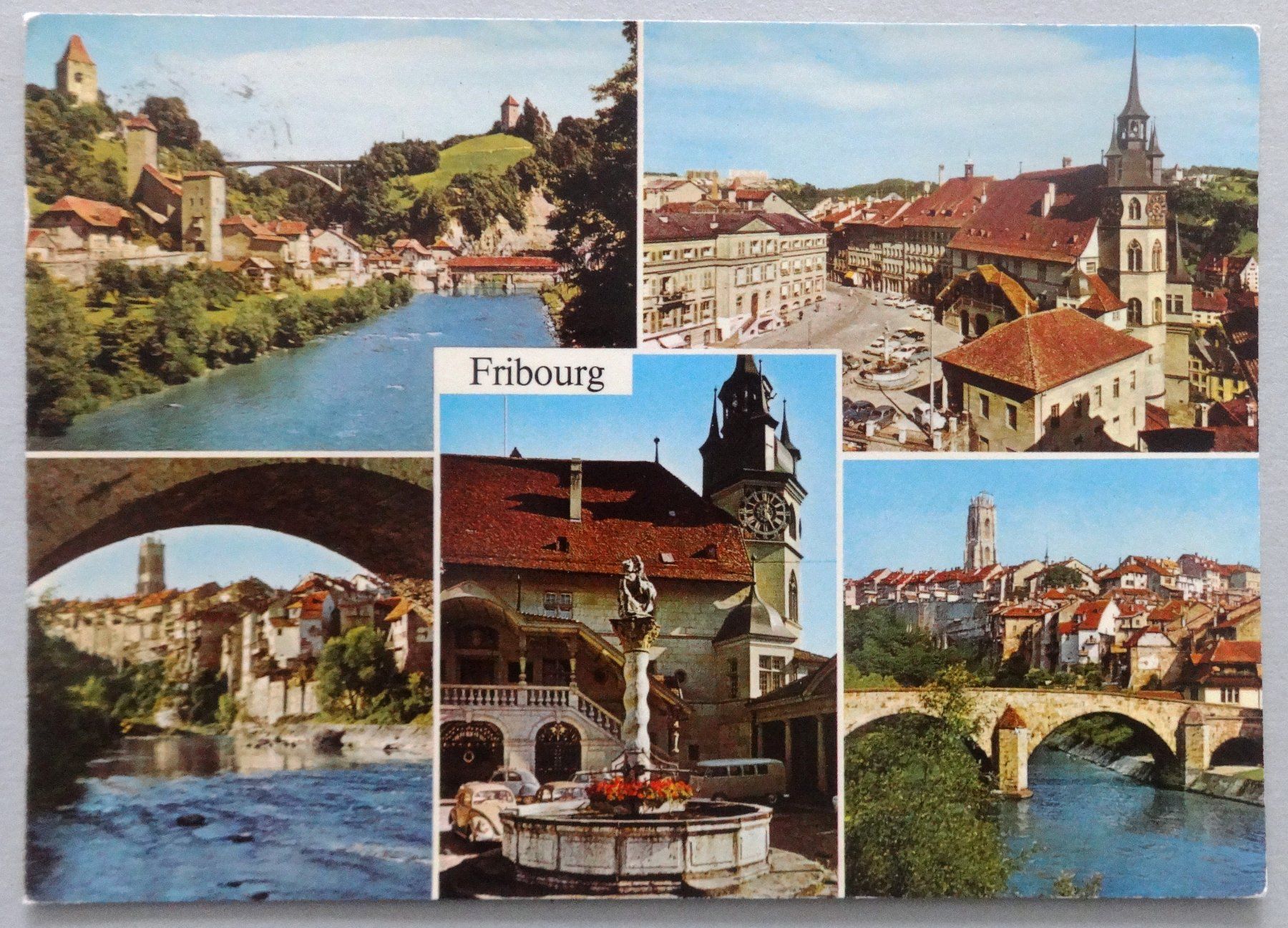 Cartoline postali: Fribourg – Usato da Fétigny venduto da Billy2miny