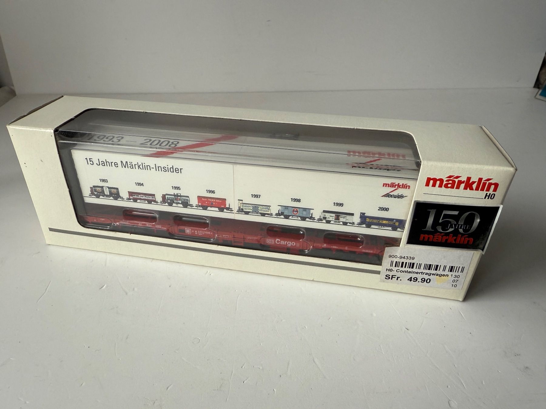 Modellini di ferrovie: Märklin HO- Containertragwagen – Usato da Zwingen venduto da moje1 4