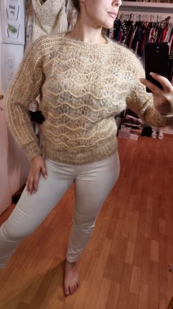 Kuscheliger Vintage Mohairpullover Gr.38/40