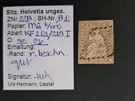 Strubel 22 B SBK 260.- mit Bestimmung und 2x KF