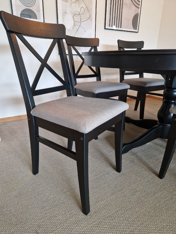 Esstisch mit 6 Stühlen Ingatorp / Ingolf von Ikea Kaufen auf Ricardo