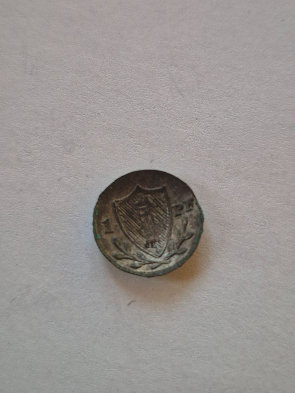 Alle Münzen: St. Gallen Schüsselpfennig einseitig – Gebraucht aus Mels von Goldenfalcon