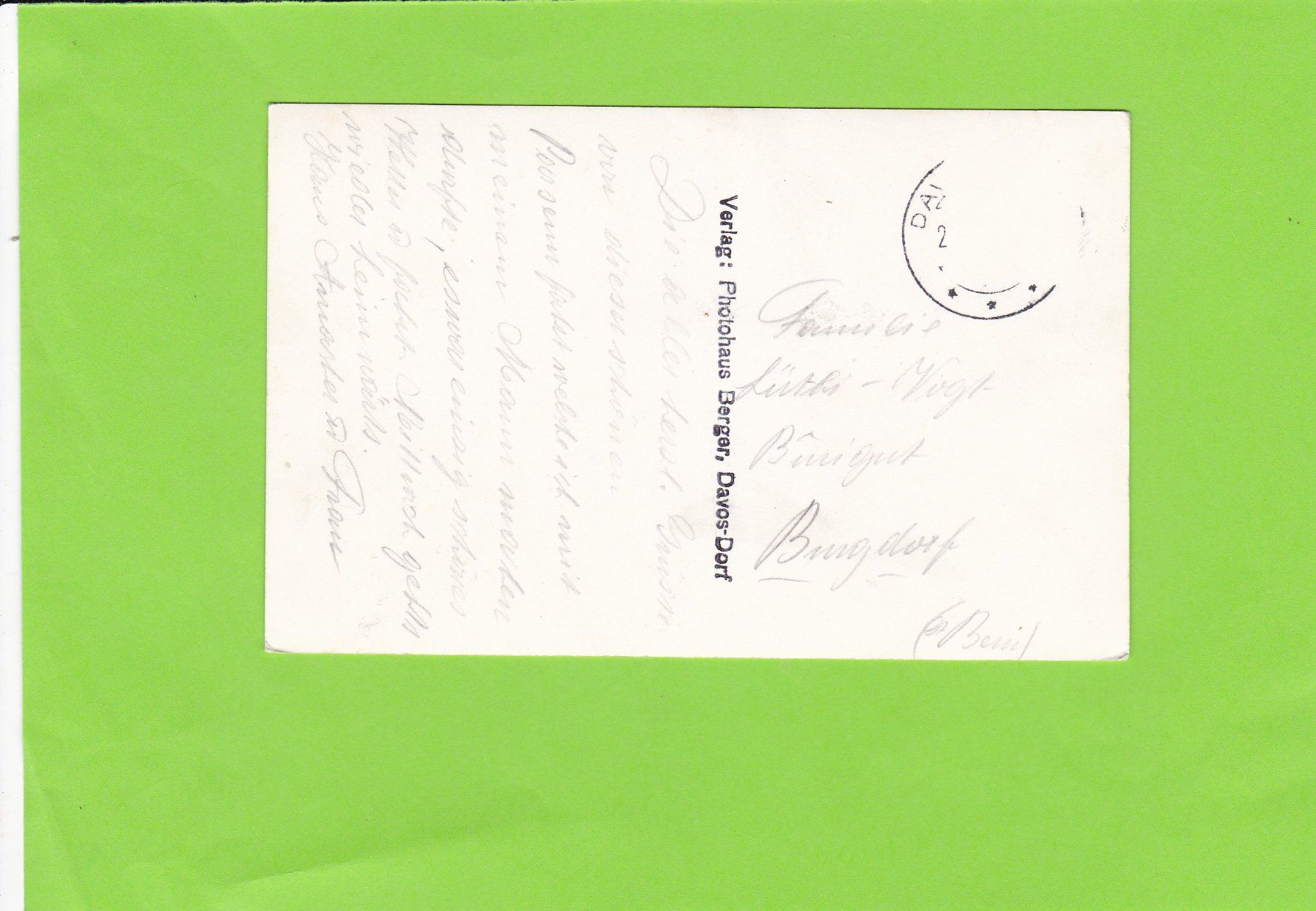 Cartoline postali: Davos Dorf, Parsennbahn – Usato da St. Peterzell venduto da neckertal 1
