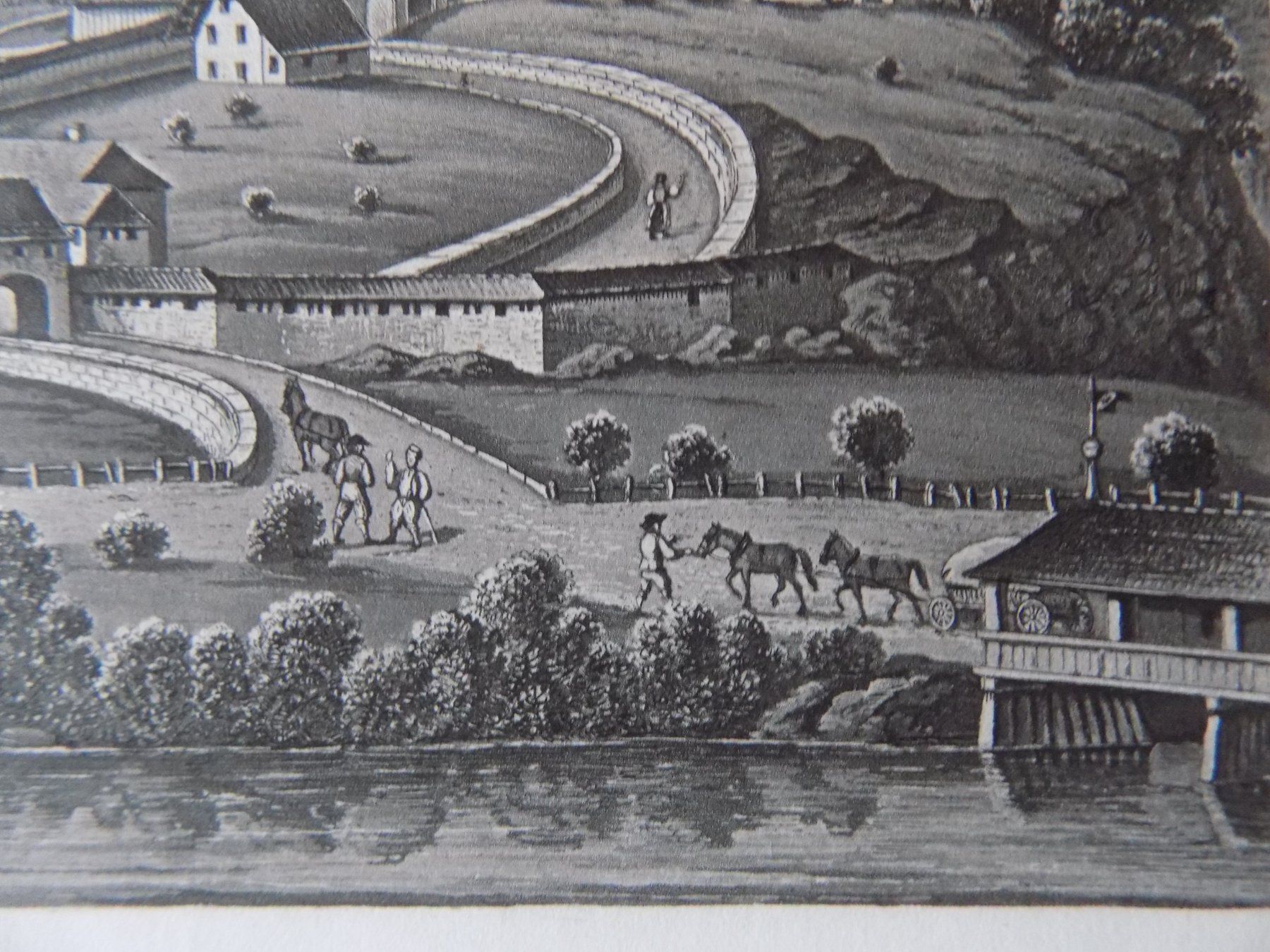Incisioni: Laupen Schloss Kanton Bern – Usato da Risch venduto da Antikfee 5