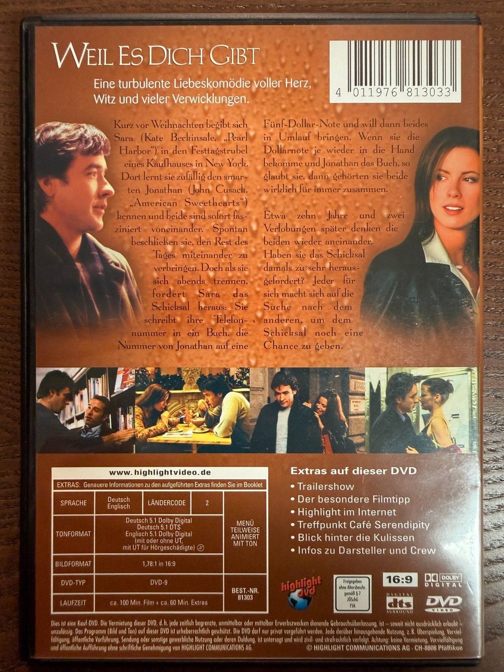 Tutti i DVDs: Weil es dich gibt – Usato da Zürich venduto da FilmFreunde 1