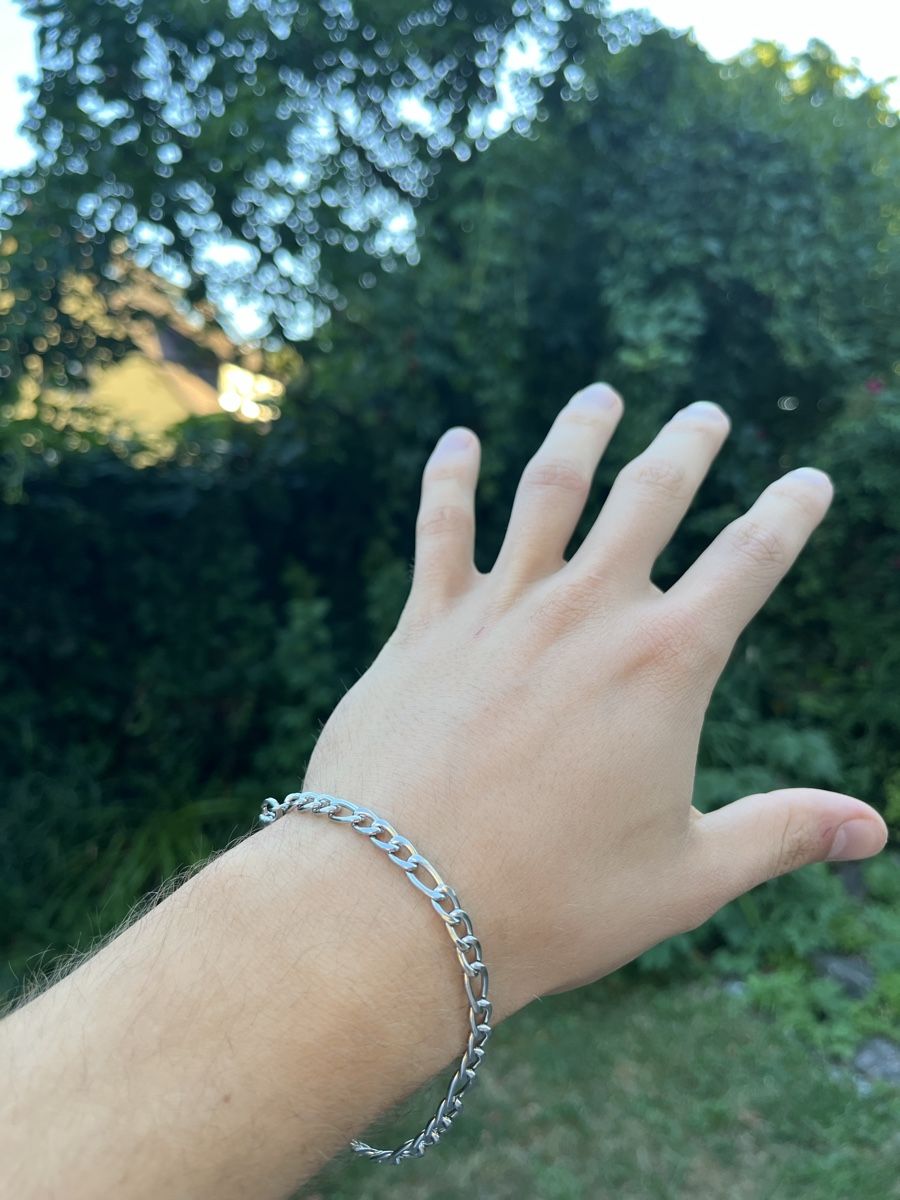 Armbänder & -reifen: Armband Figaro aus Edelstahl Silberfarben Modeschmuck – Neu (gemäss Beschreibung) aus Tägerwilen von Alexander716 4