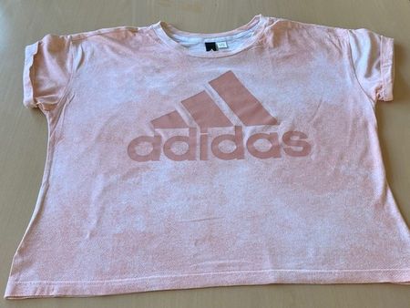 Adidas T-Shirt Gr. M Peach Tie-Dye Look Top Sommer