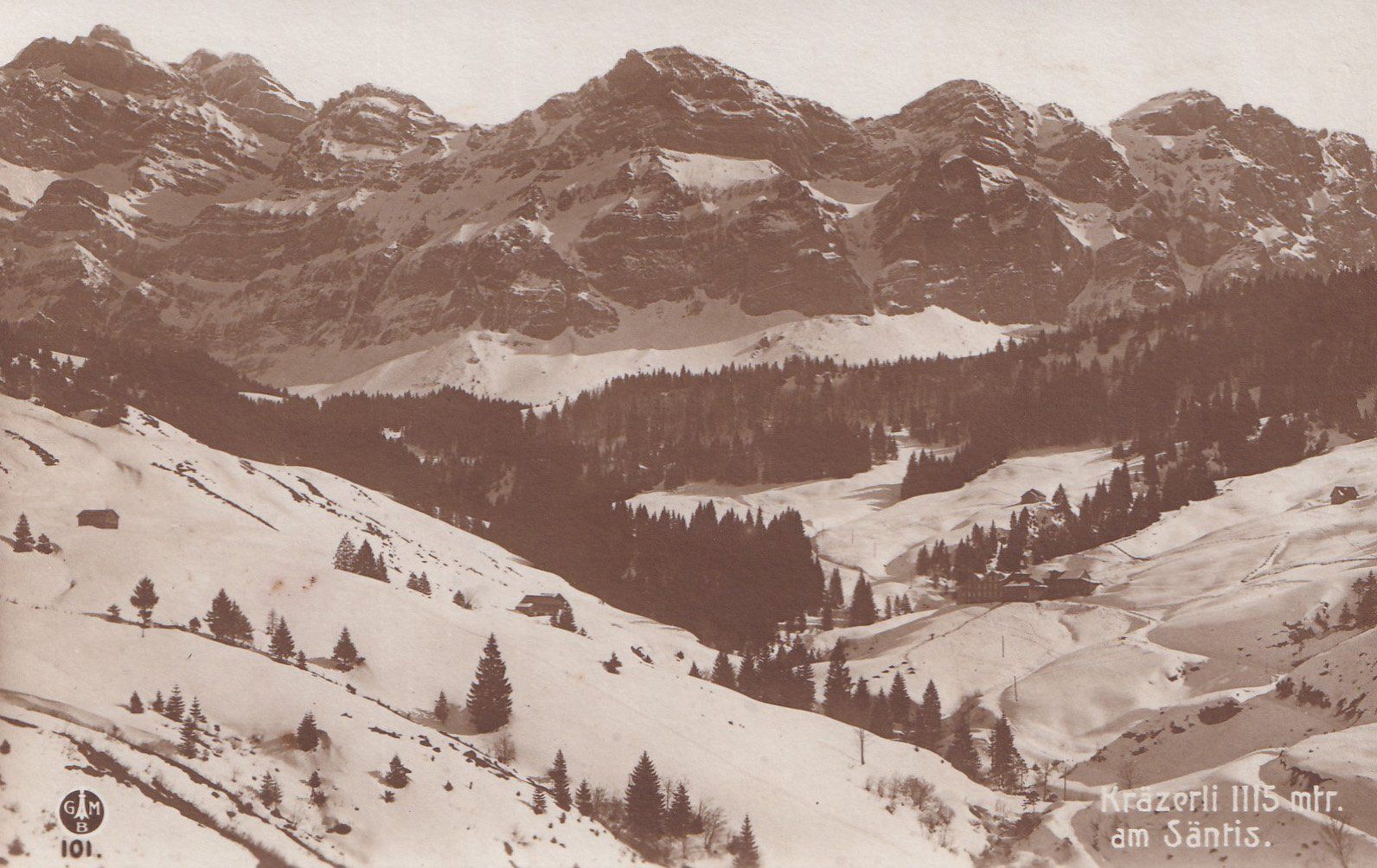 Cartoline postali: Kräzerli 1115 mtr. am Säntis – Usato da Cormoret venduto da Pascalll2001