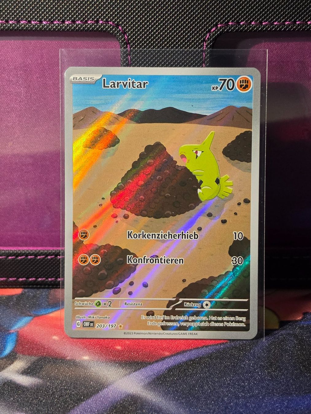 Pokémon Sammelbilder & Trading cards: Larvitar 203 – Gebraucht aus Binningen von oscark77
