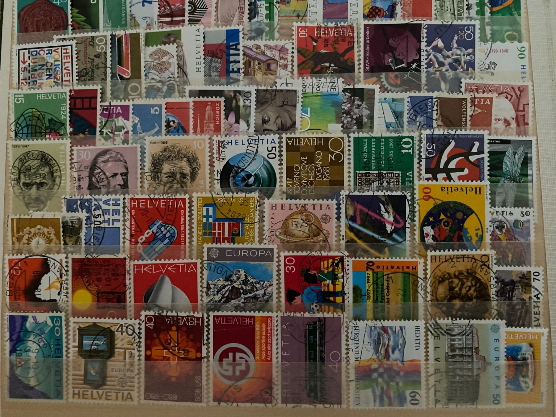 Alle Briefmarken: Briefmarken  Schweiz 130.stuck.verschiedene – Gebraucht aus matten b. interlaken von jfran17 4