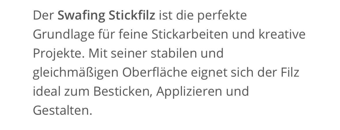 Stoffe: Stickfilz (3,2 Meter!) – Neu (gemäss Beschreibung) aus Fällanden von Engeli_88 1