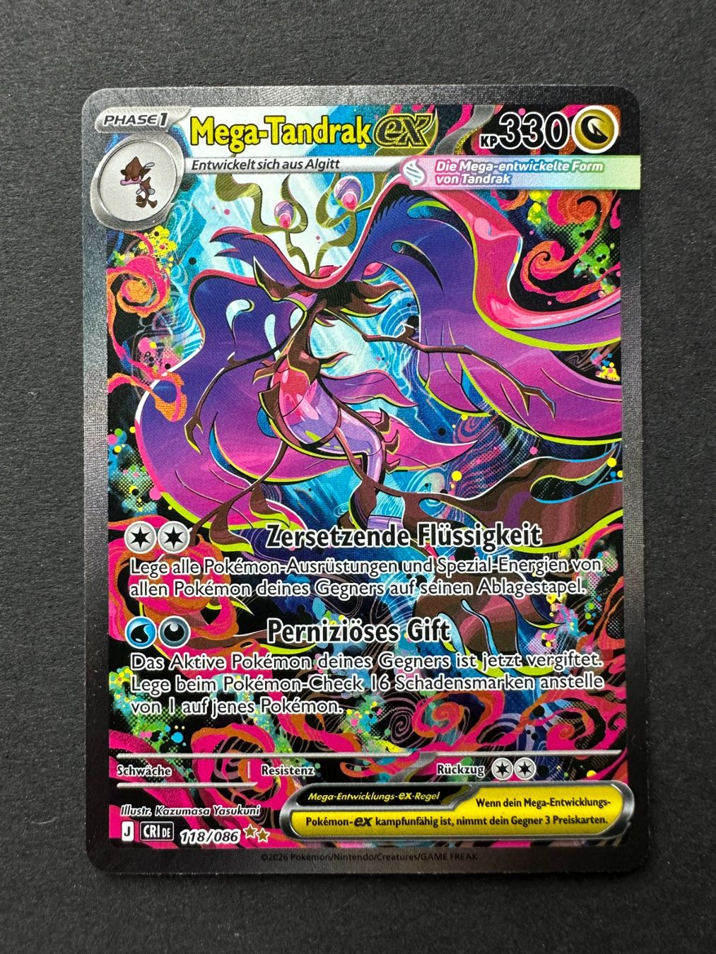 Pokémon Carte collezionabili: Pokémon Karte Mega-Tandrak ex – Usato da Zug venduto da Supervamp